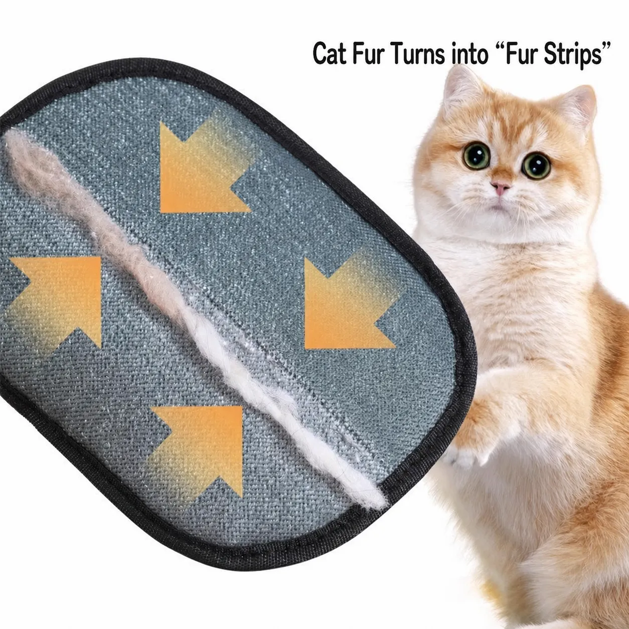 Pet Hair Removal Tool Double-Sided Brush for Cat and Dog Hair Removal, Household Pet Hair Removal Glove for Cats and Dogs, Static Removal Brush - Image 4