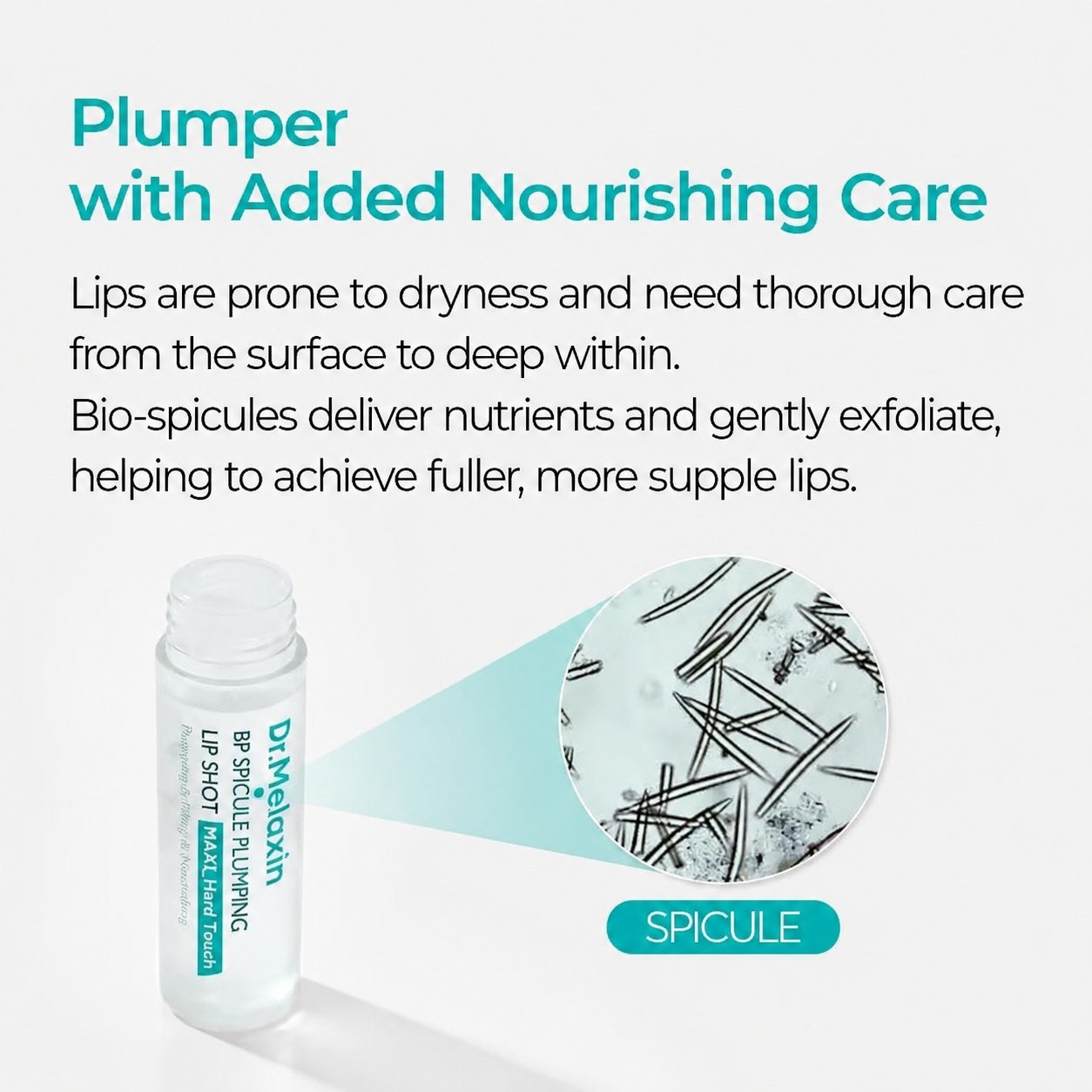 Dr.M* BP Spicule Plumping Lip Shot Maxi – Microneedle Lip Plumper for Fuller Lips & Smooth Texture, Hyaluronic Acid & Peptides for Volume & Fine Line Care, Korean Lip Treatment - Image 3