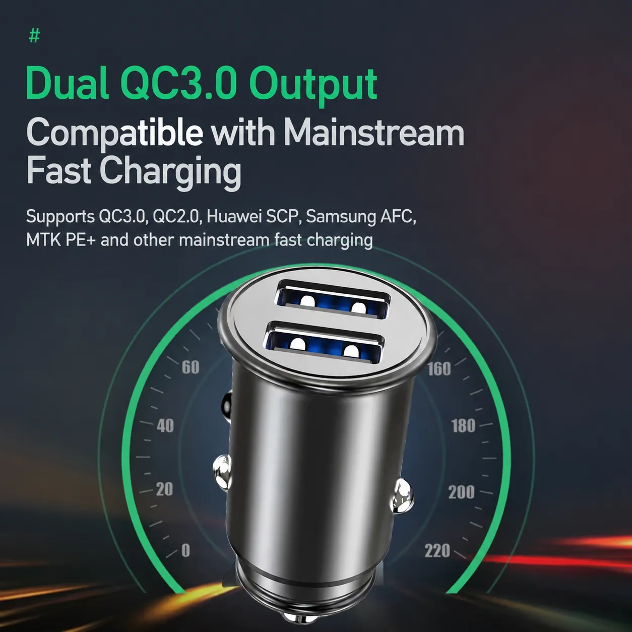 Aluminum Alloy Car Charger PD30W Vehicle Phone Charger Super Fast Car Charger - Image 3