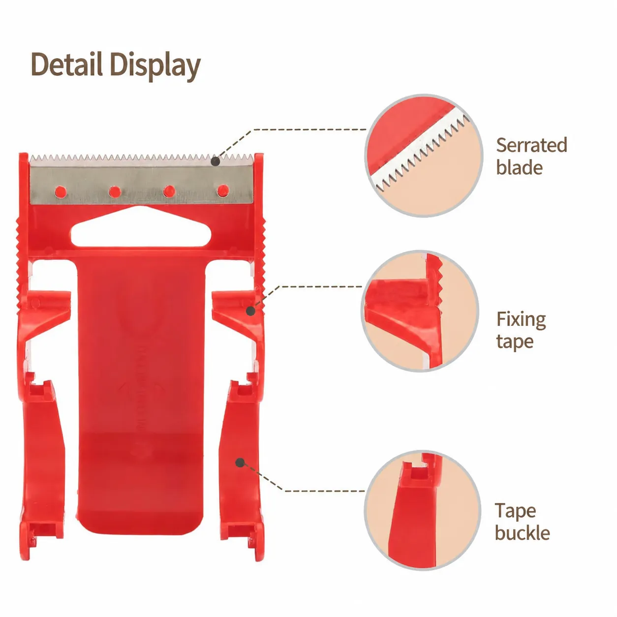 Handheld Packing Tape Dispenser with Cutter for Shipping & Moving - Image 4