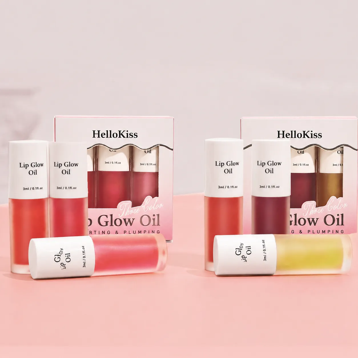 Moisturizing and Hydrating Fruit-Flavored Lip Oil, Multi-Color Lip Care Plumping Lip Oil Lip Gloss