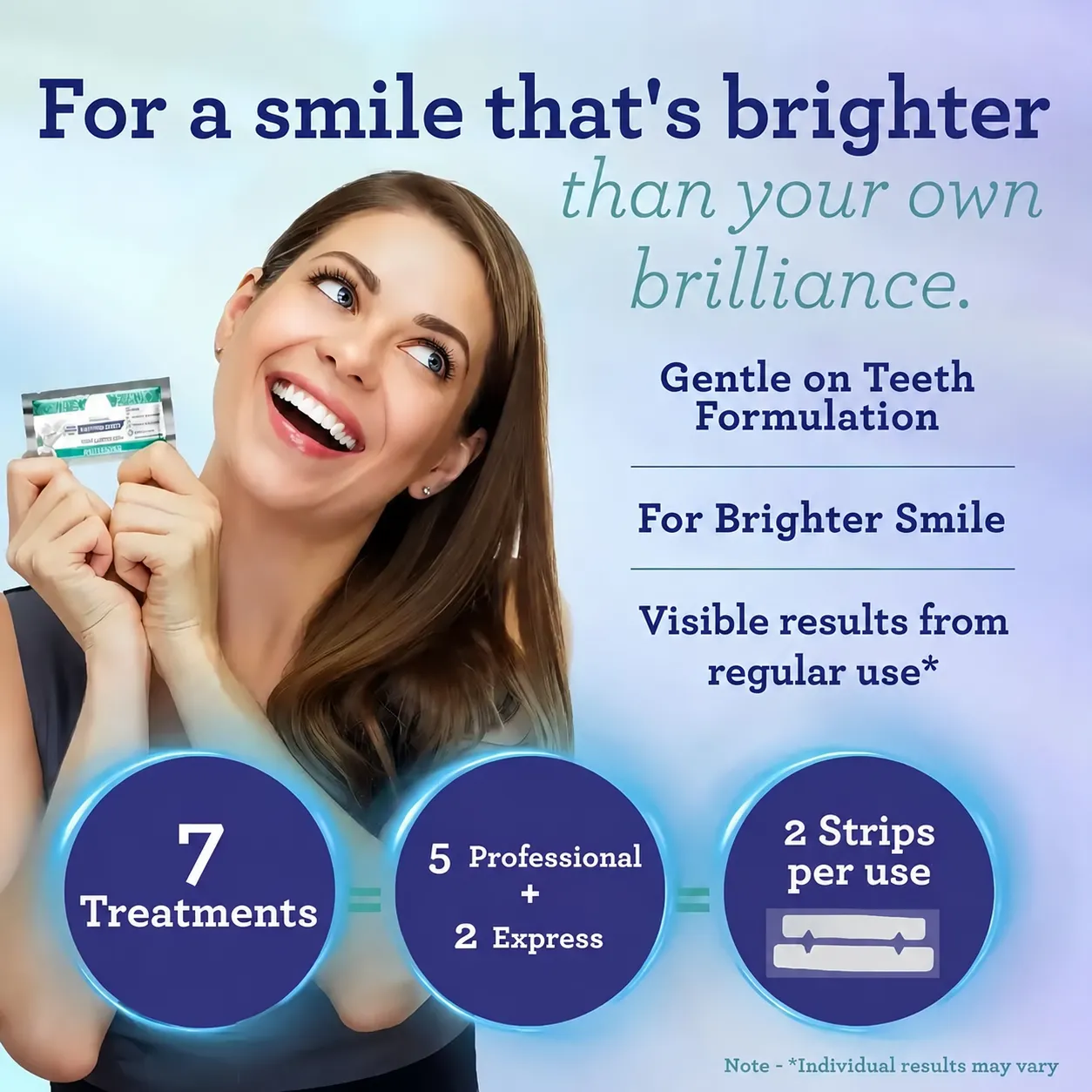 Tooth Whitening Strip Coconut Oil Whitening Strips Mint Flavor Whitening Strips 14pcs - Image 4