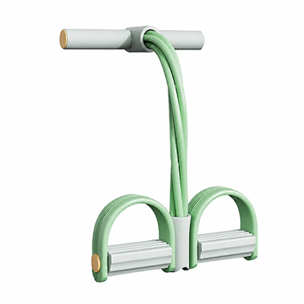 Ejercitador de resistencia con pedal para abdominales, asistente de entrenamiento, tonificador de piernas para uso doméstico, banda elástica de tracción con pedal, diseño a color, seis tubos - Image 4
