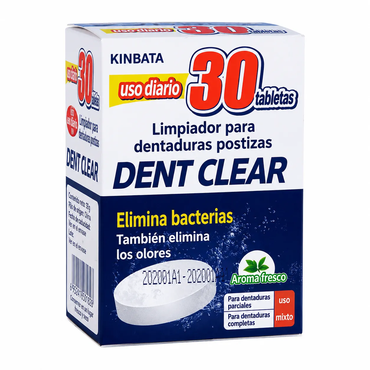 Limpiador de prótesis dentales, pastillas efervescentes para la limpieza y desinfección de retenedores de ortodoncia y alineadores invisibles, eliminan manchas y bacterias. - Image 5