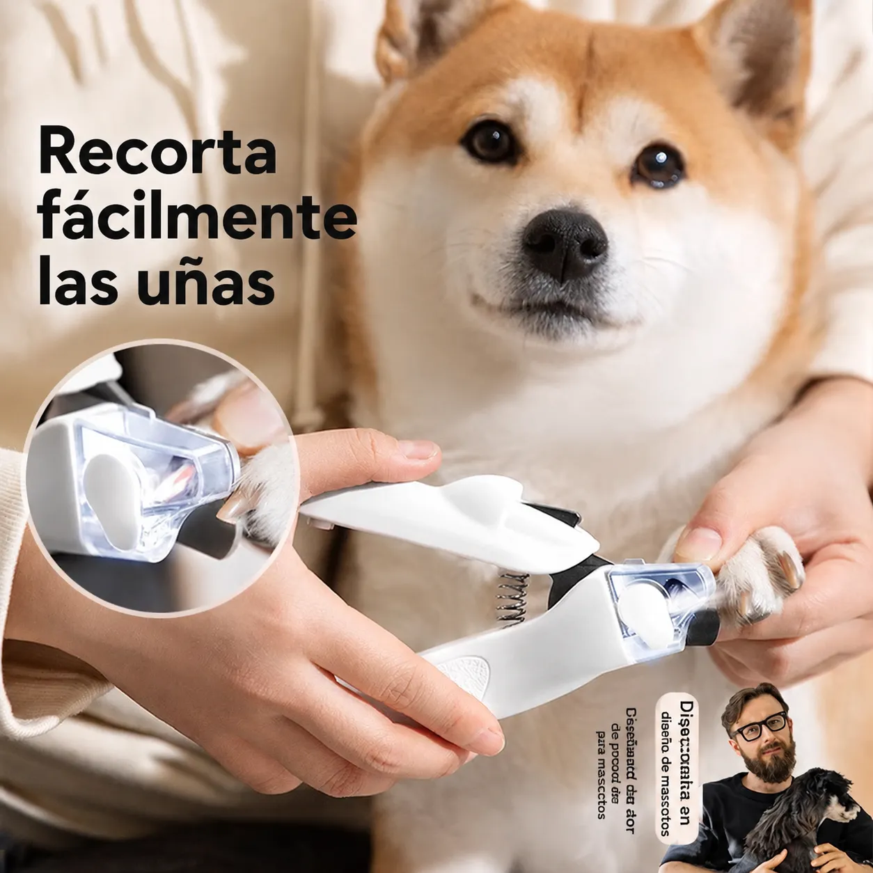 Cortaúñas para perros con luz LED para ver la línea de sangre, tamaño grande para principiantes, cortaúñas para mascotas, productos de peluquería y cuidado en tiendas de mascotas.