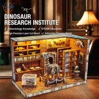 Dinosaur Research Institute DIY Cabin Handmade Assembly Toy