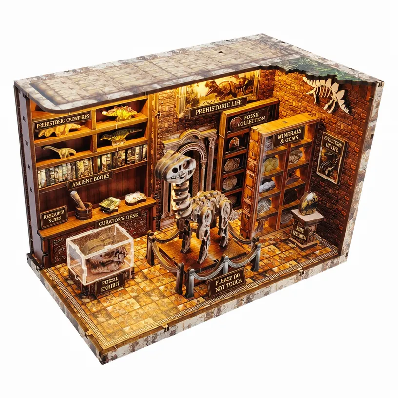 Dinosaur Research Institute DIY Cabin Handmade Assembly Toy - Image 2