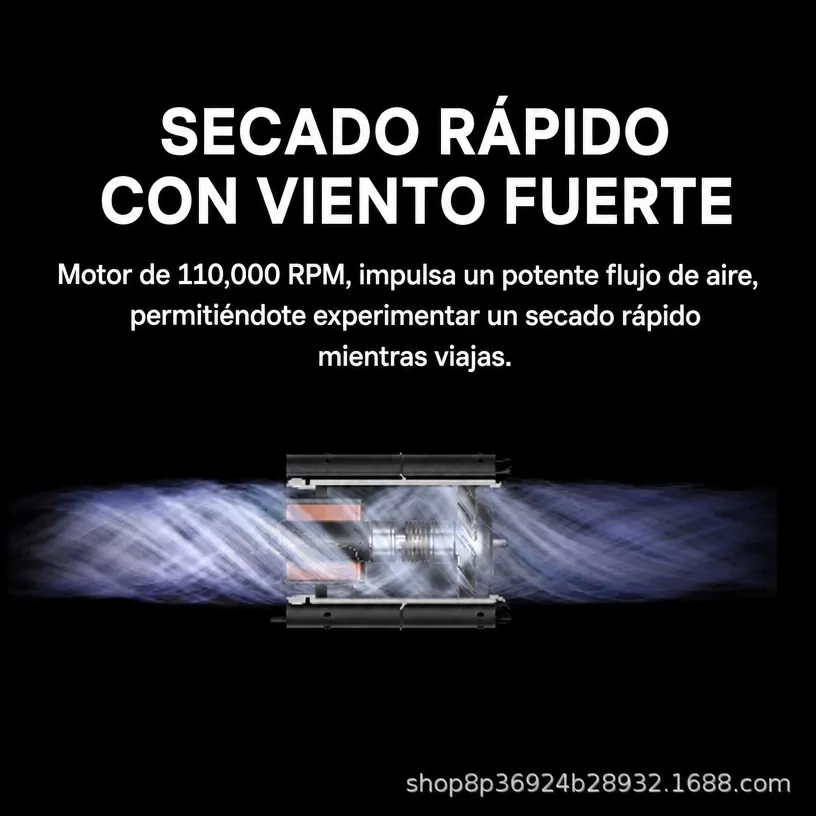 Secador de Cabello Portátil de Alta Velocidad: Diseño Compacto de Viaje con Secado Rápido - Image 4