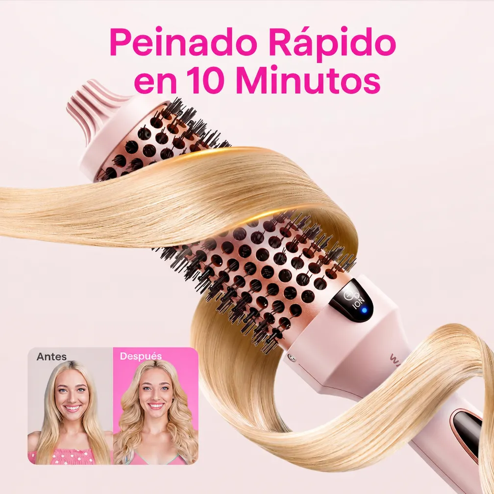Wa**talk Kit de Estilizado Multifunción: Rizador, Cepillo y Plancha para el Cabello - Image 4