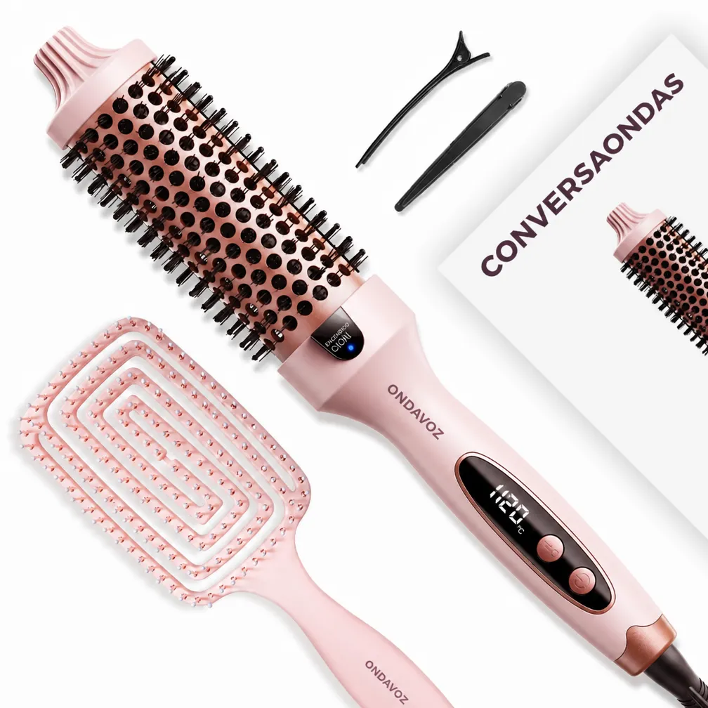 Wa**talk Kit de Estilizado Multifunción: Rizador, Cepillo y Plancha para el Cabello - Image 2