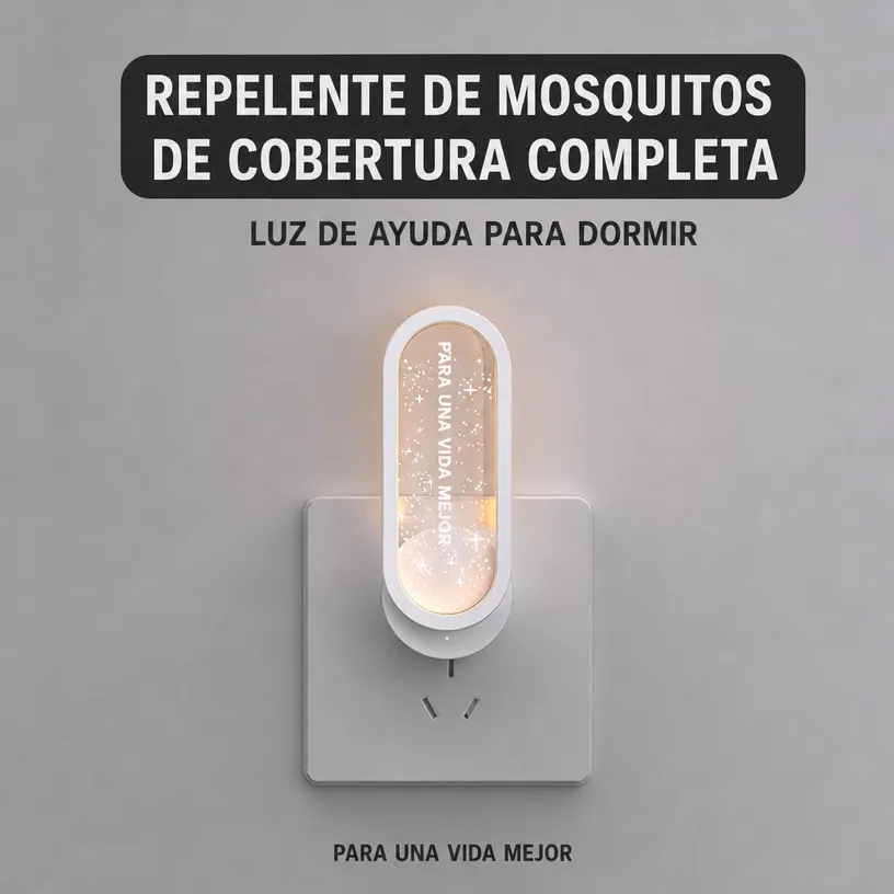 Repelente de Mosquitos e Insectos por Ultrasonido: Control Pest Silencioso y Luz Nocturna para el Hogar - Image 2