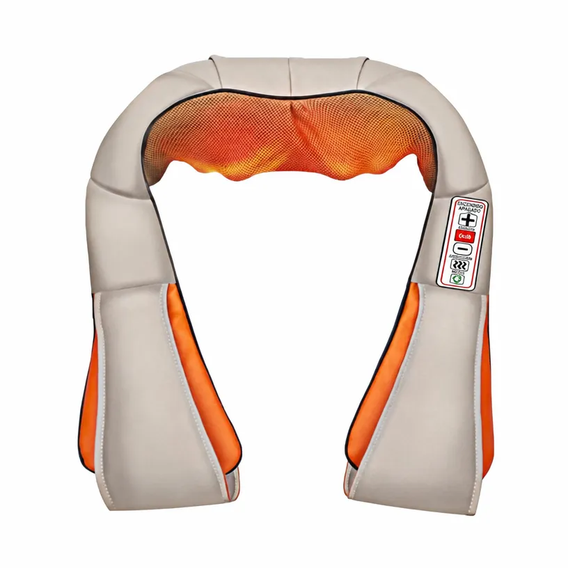 Masajeador de hombros multifuncional para cuello y cintura, masajeador eléctrico para cervicales, adecuado para uso en automóvil y en casa, masajeador de hombros y cuello para uso doméstico y transfronterizo.