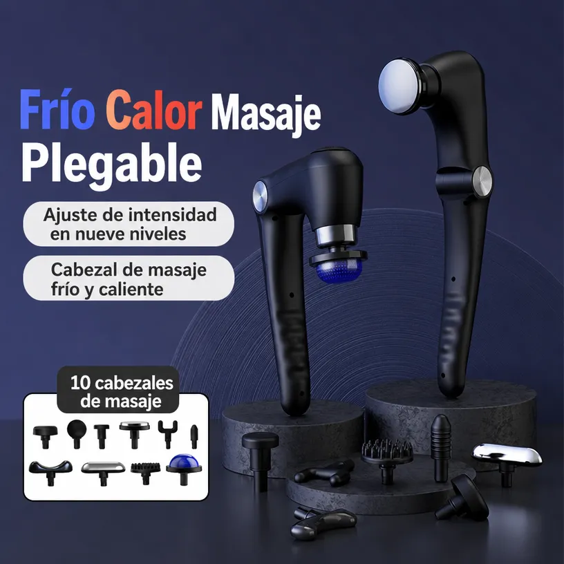 Pistola de Masaje Plegable con Frío y Calor (Carga USB) - Image 2