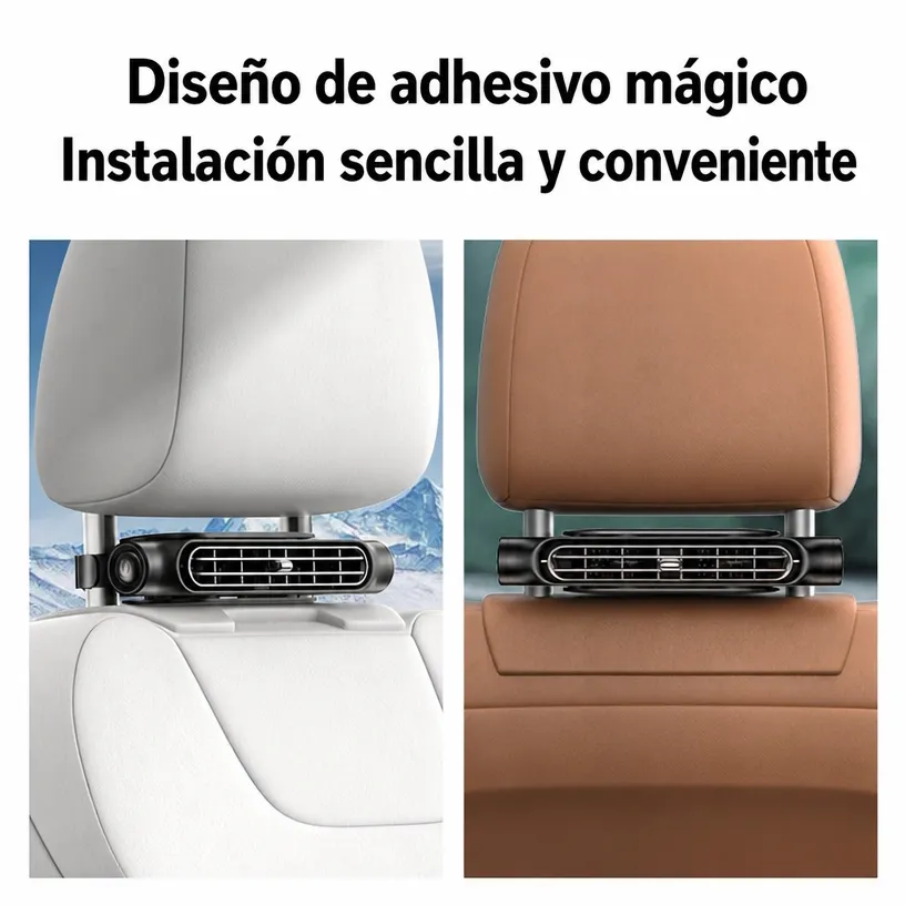 Ventilador Portátil USB de Potencia Turbo para Asiento de Auto: Ventilación Silenciosa para Coche - Image 2