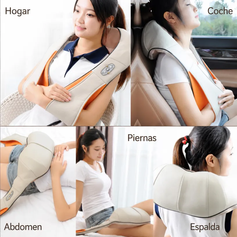 Masajeador de hombros multifuncional para cuello y cintura, masajeador eléctrico para cervicales, adecuado para uso en automóvil y en casa, masajeador de hombros y cuello para uso doméstico y transfronterizo. - Image 3