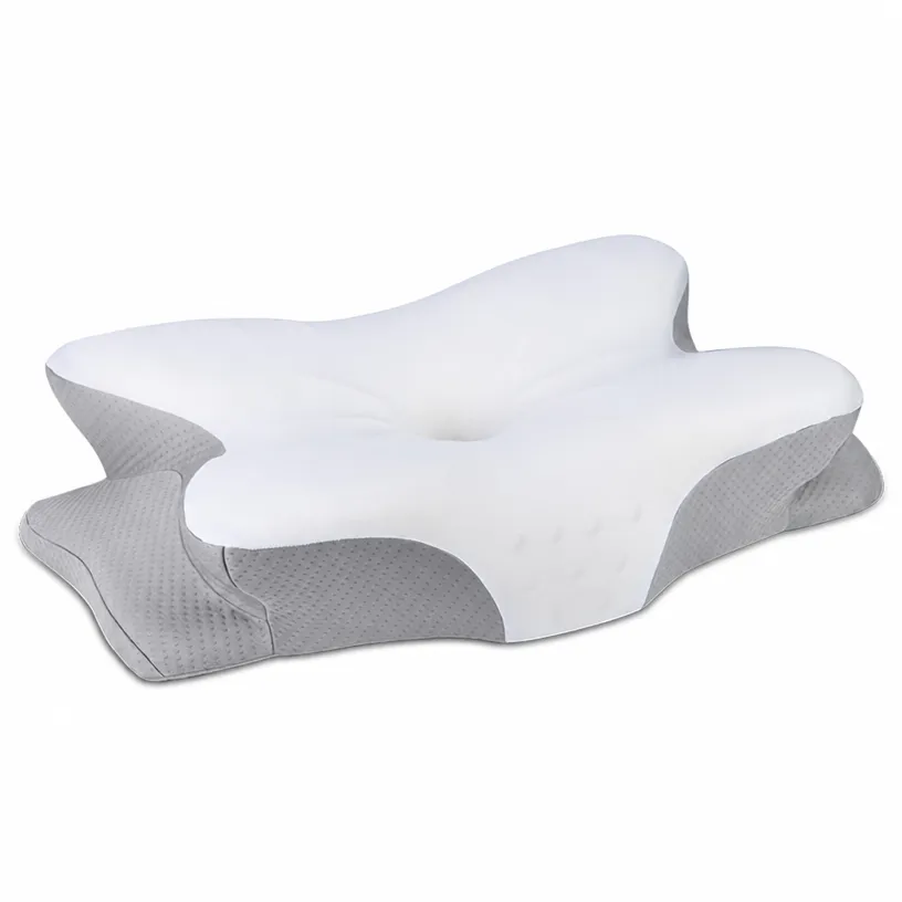 Par de Almohadas Ergonómicas para el Dolor Cervical: Espuma Viscoelástica de Recuperación Lenta