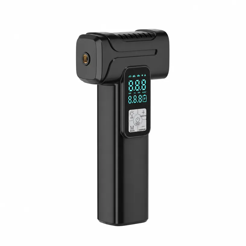 Compresor de Aire Inalámbrico Portátil para Coche y Bicicleta: Inflador Digital Inteligente para Neumáticos