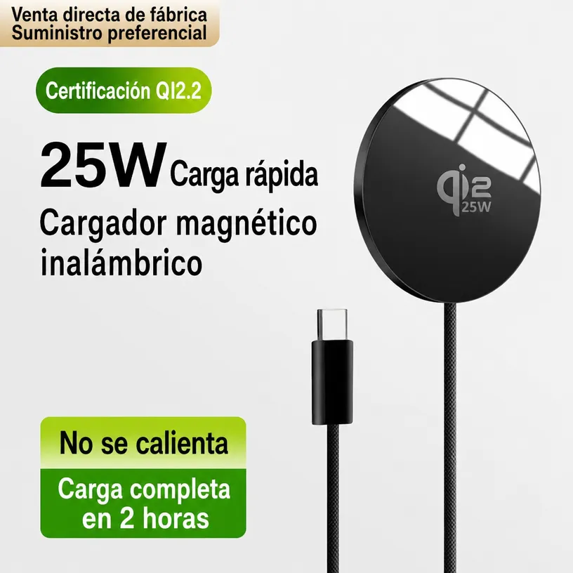 Cargador Magnético Inalámbrico Sin Sobrecalentamiento para iPhone - Image 5