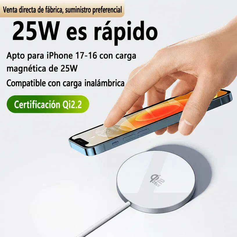 Cargador Magnético Inalámbrico Sin Sobrecalentamiento para iPhone - Image 3