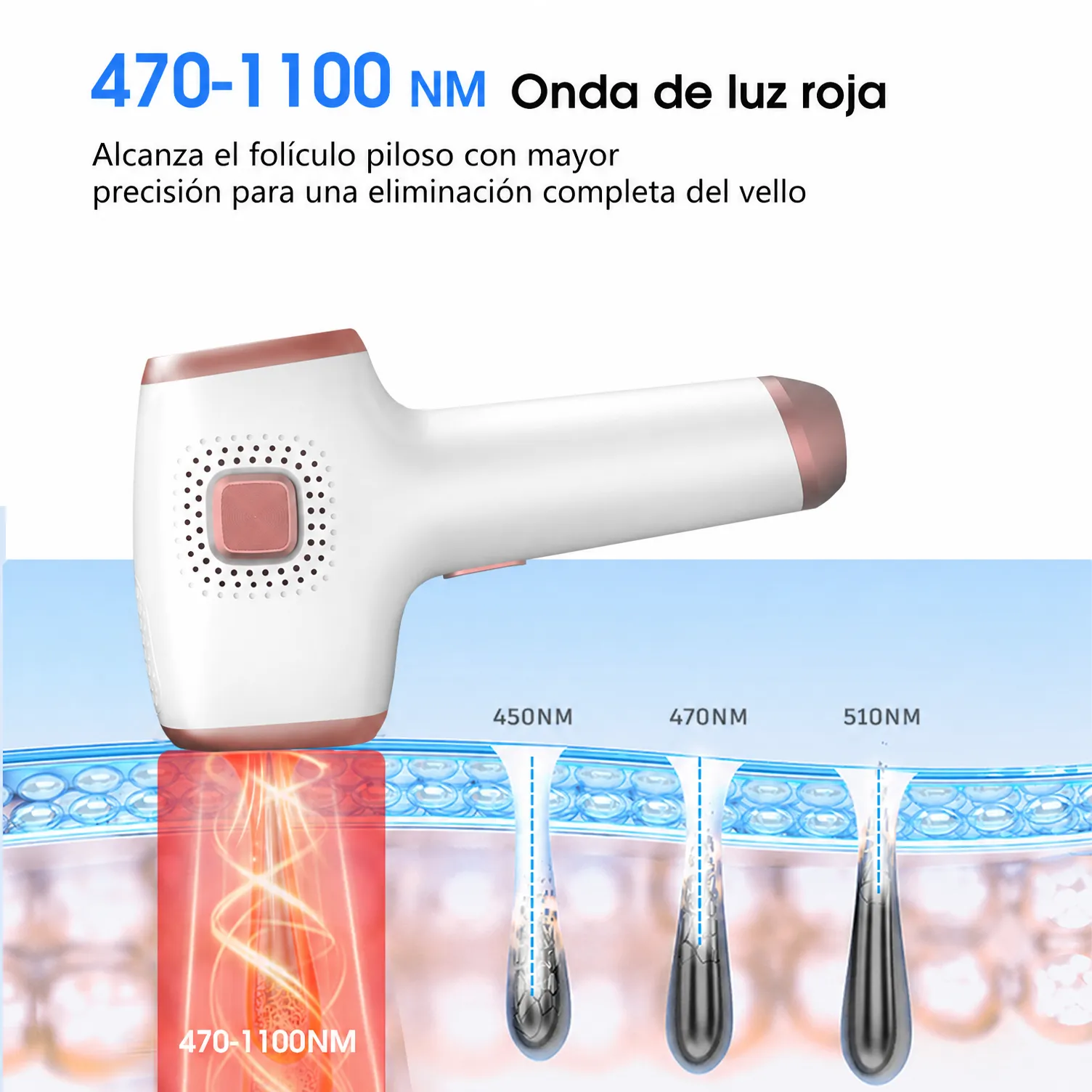 Depiladora IPL Táctil 3 en 1 Frío - Image 3