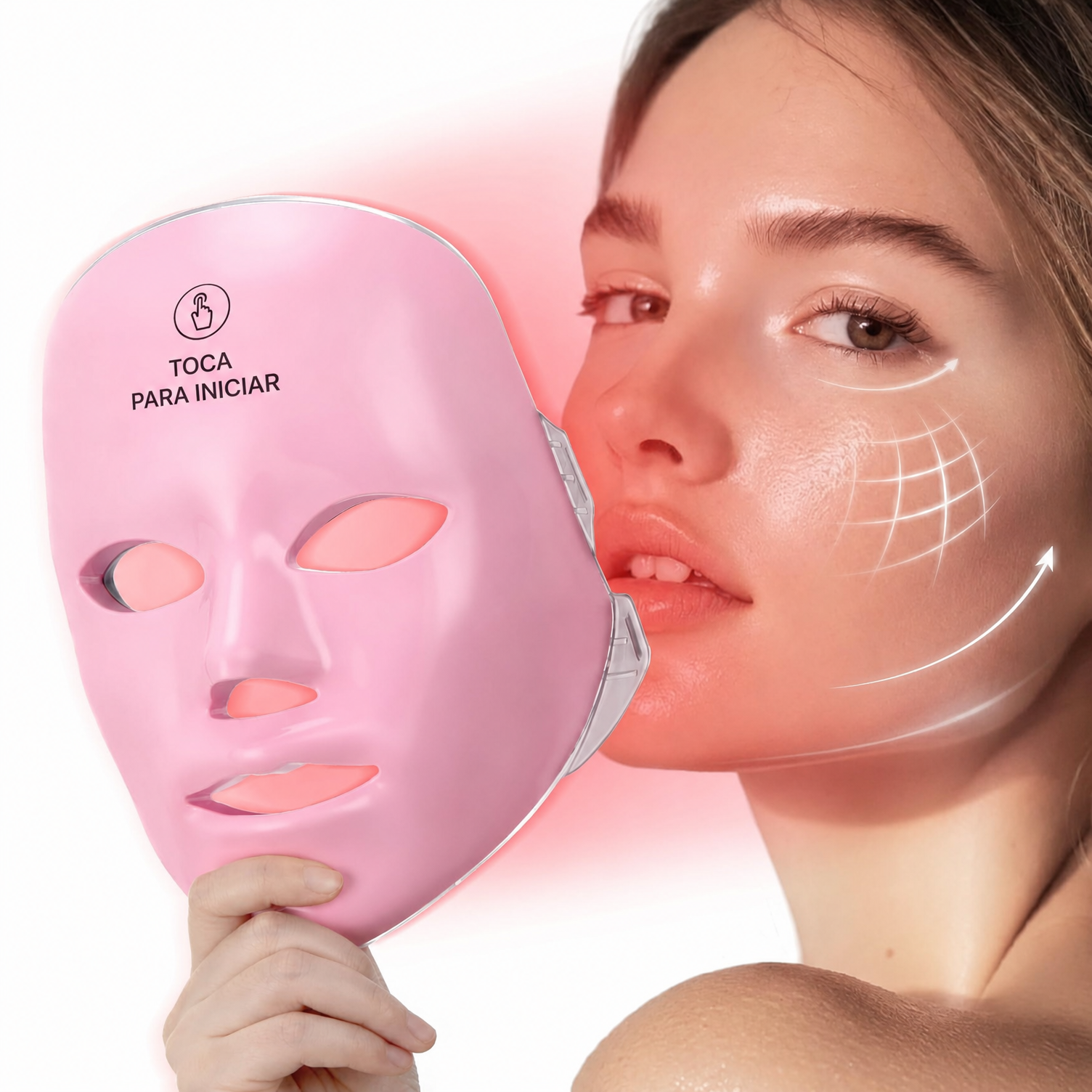 Máscara Facial LED 7 Colores para Fototerapia y Rejuvenecimiento - Image 4