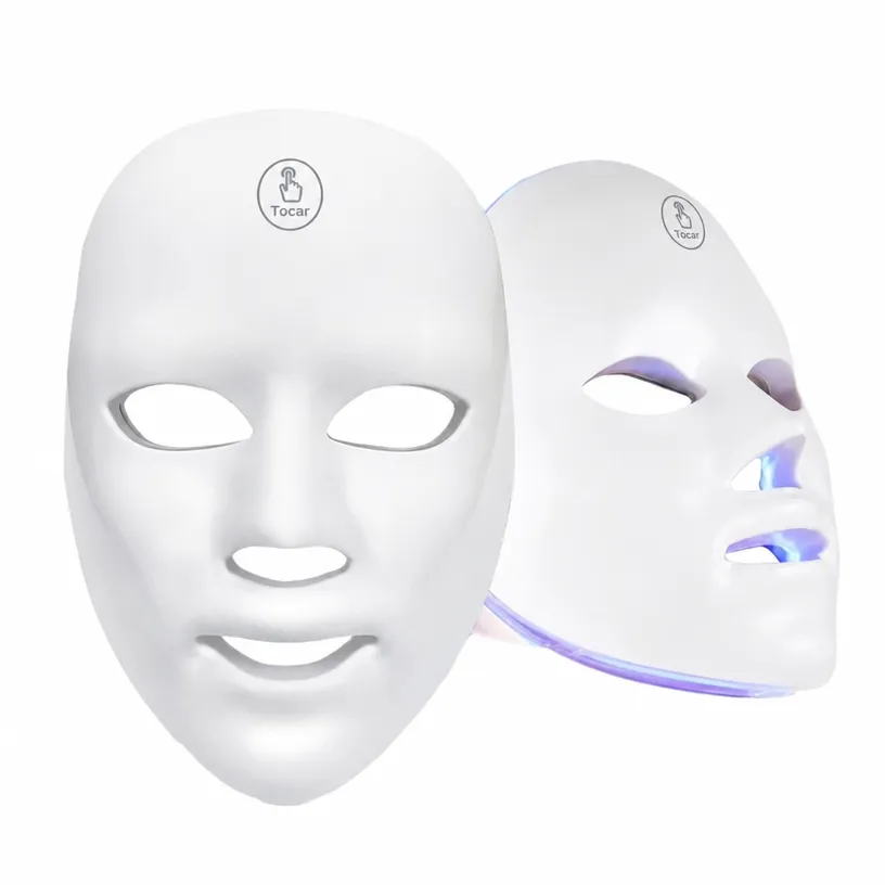 Máscara Facial LED 7 Colores para Fototerapia y Rejuvenecimiento