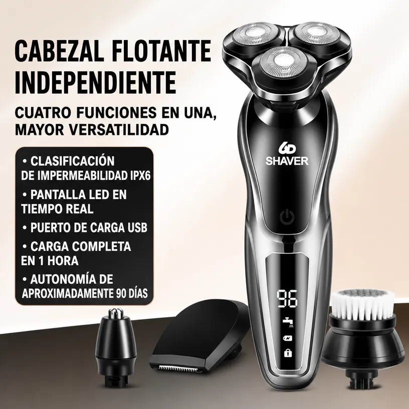 Depiladora IPL Recargable con Cabezales e Inalámbrica 2en1 - Image 2