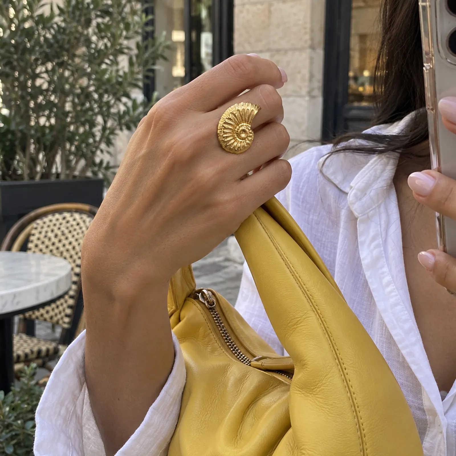 Anillos Dorados para Mujer – Anillos Chunky de Estilo Retro, Diseños Artísticos y Originales para un Look Chic y Atrevido - Image 14