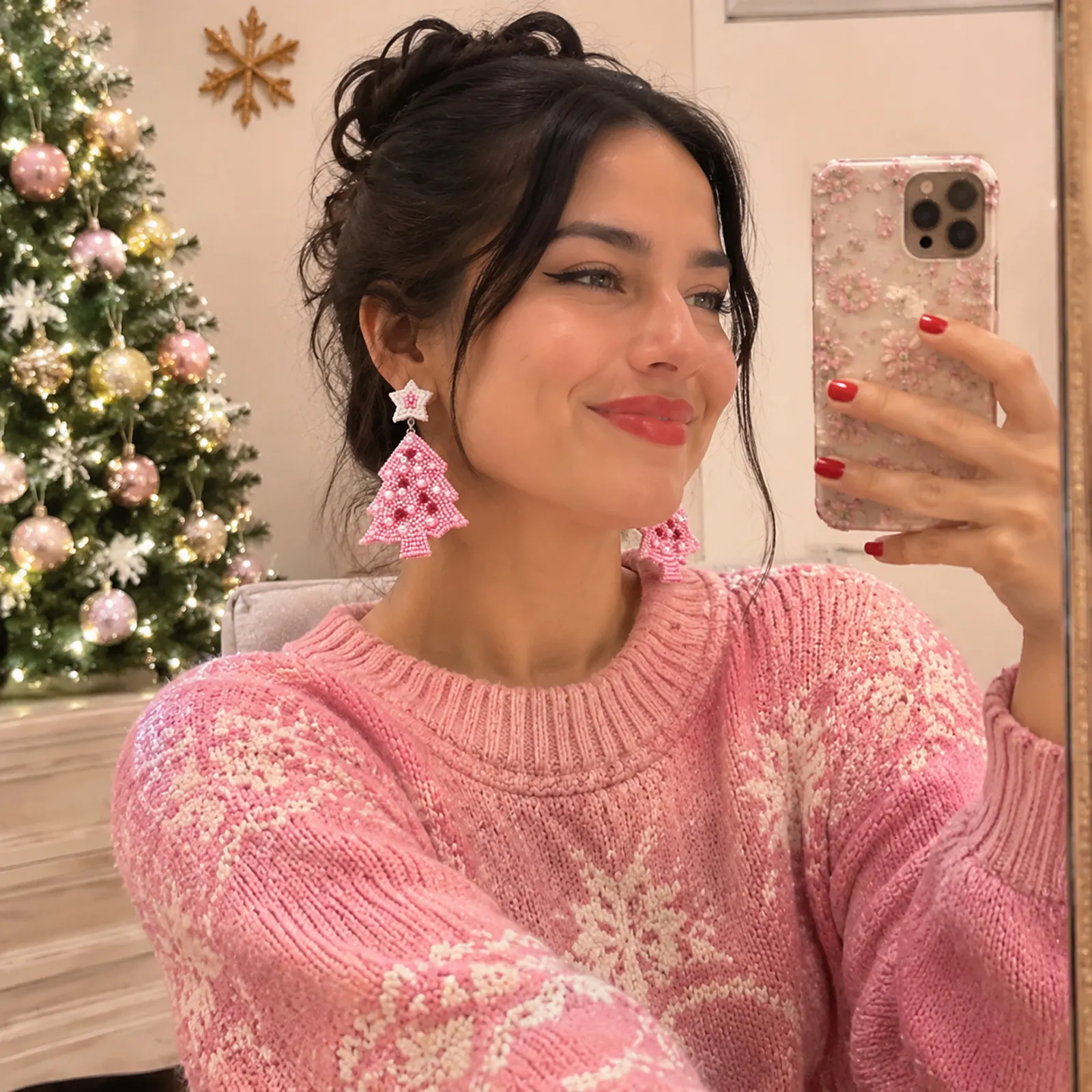 Aretes Navideños para Mujer – Joyitas Festivas, Diseños Divertidos y Originales para Brillar en Navidad - Image 22