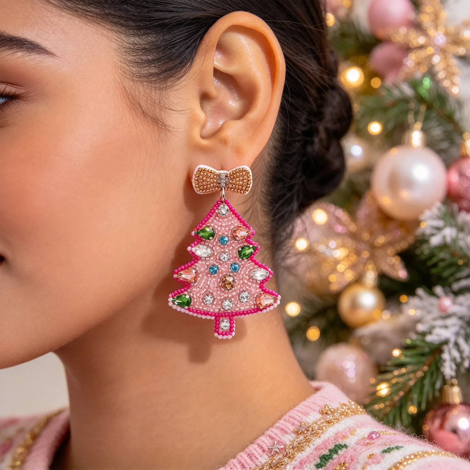 Aretes Navideños para Mujer – Joyitas Festivas, Diseños Divertidos y Originales para Brillar en Navidad - Image 21