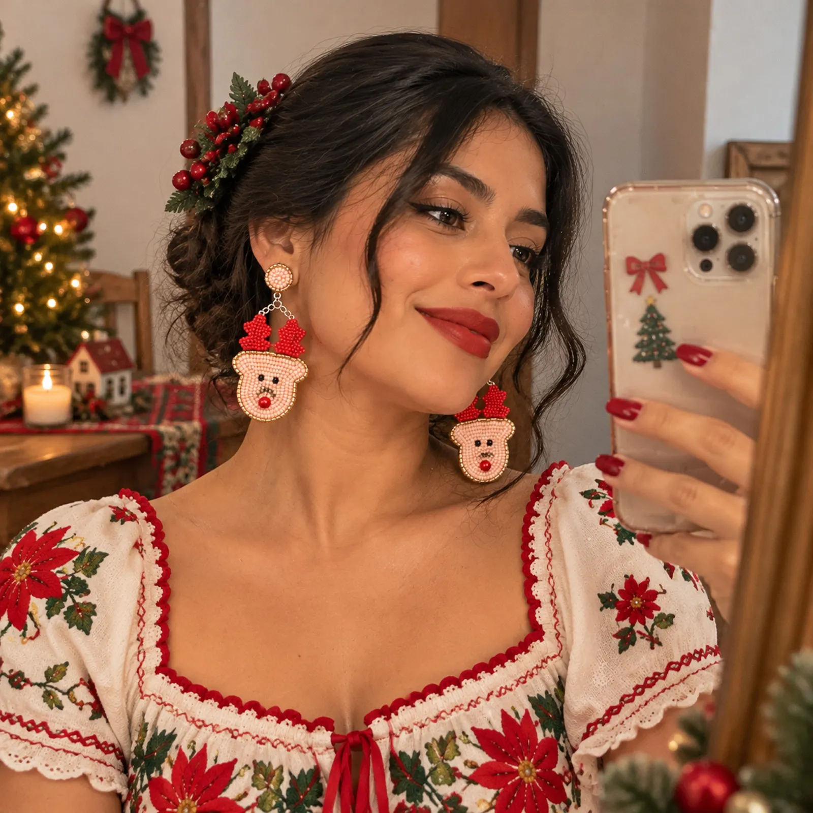 Aretes Navideños para Mujer – Joyitas Festivas, Diseños Divertidos y Originales para Brillar en Navidad