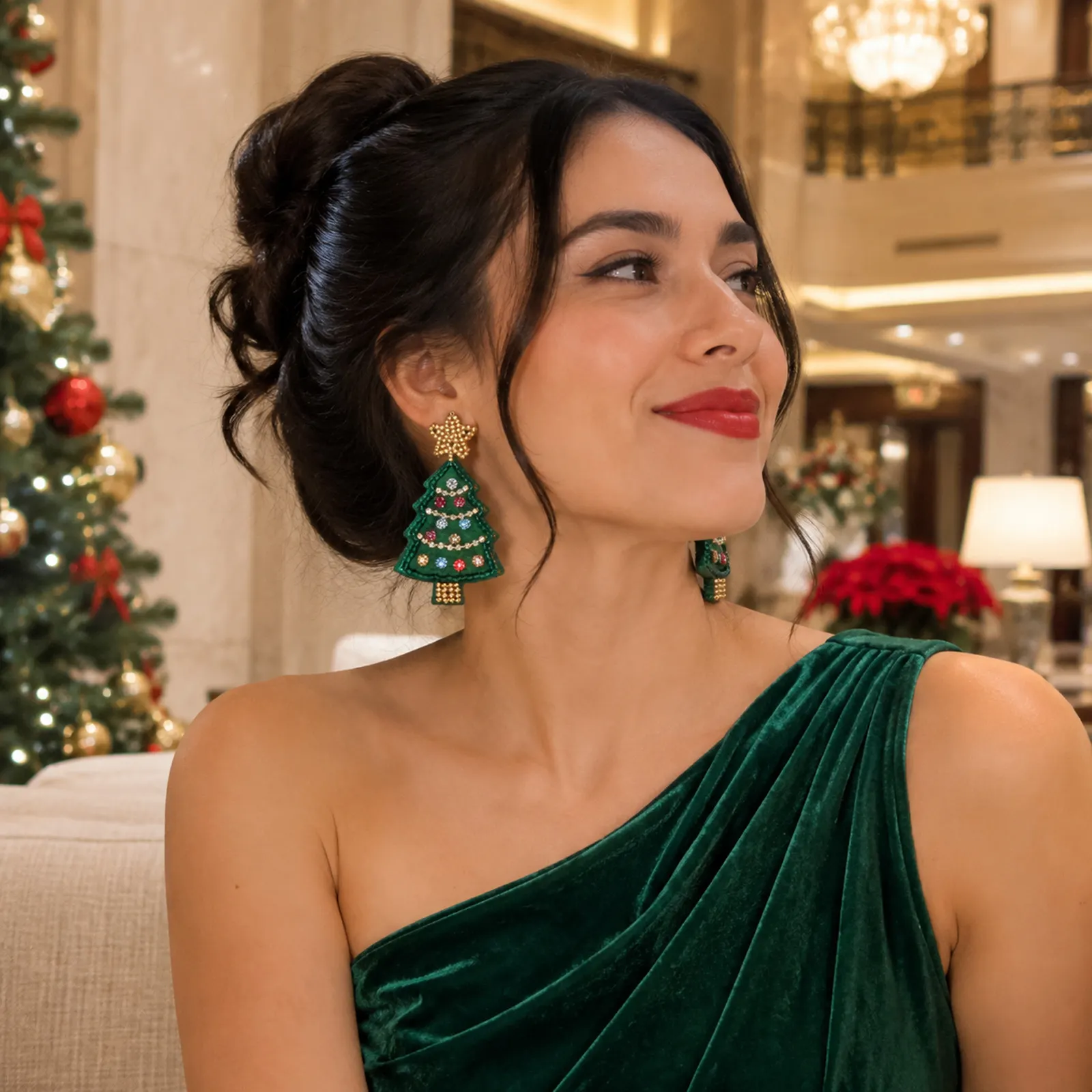 Aretes Navideños para Mujer – Joyitas Festivas, Diseños Divertidos y Originales para Brillar en Navidad - Image 15