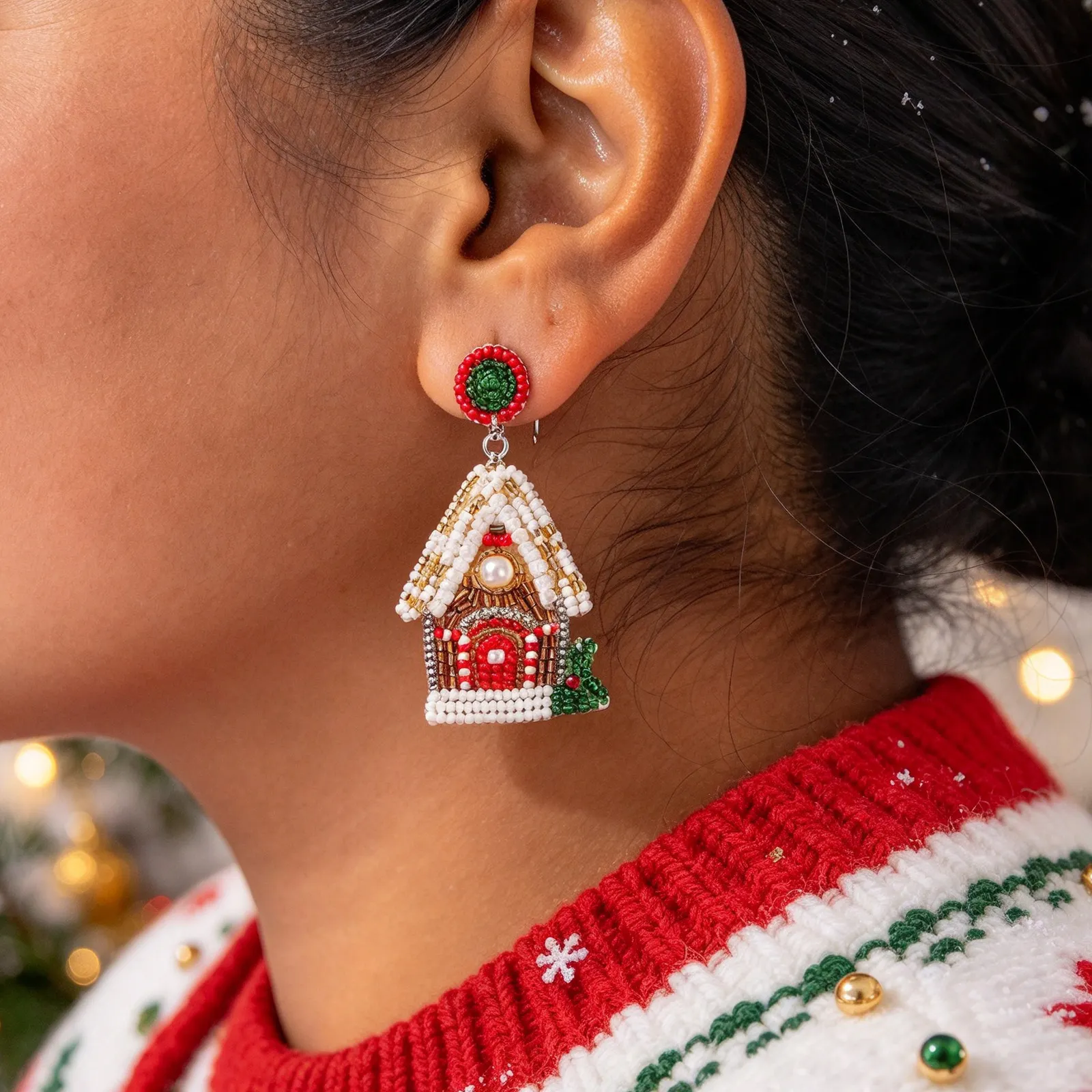 Aretes Navideños para Mujer – Joyitas Festivas, Diseños Divertidos y Originales para Brillar en Navidad - Image 12