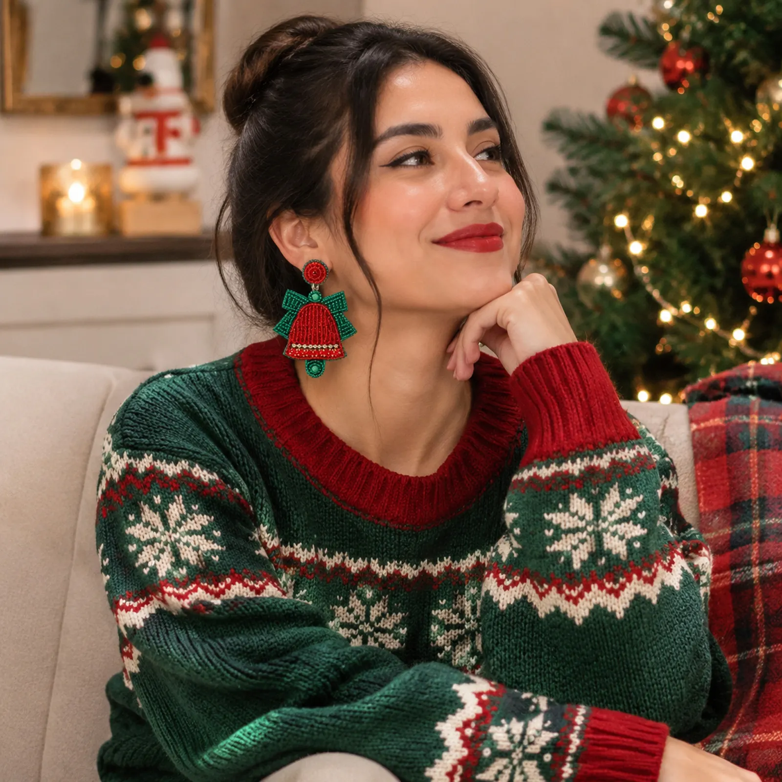 Aretes Navideños para Mujer – Joyitas Festivas, Diseños Divertidos y Originales para Brillar en Navidad - Image 5